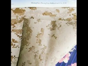 930D waterproof camouflage printed PU coated nylon oxford fabric