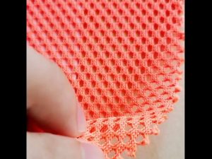 Polyester tricot warp knitted mesh military backpack pocket fabric